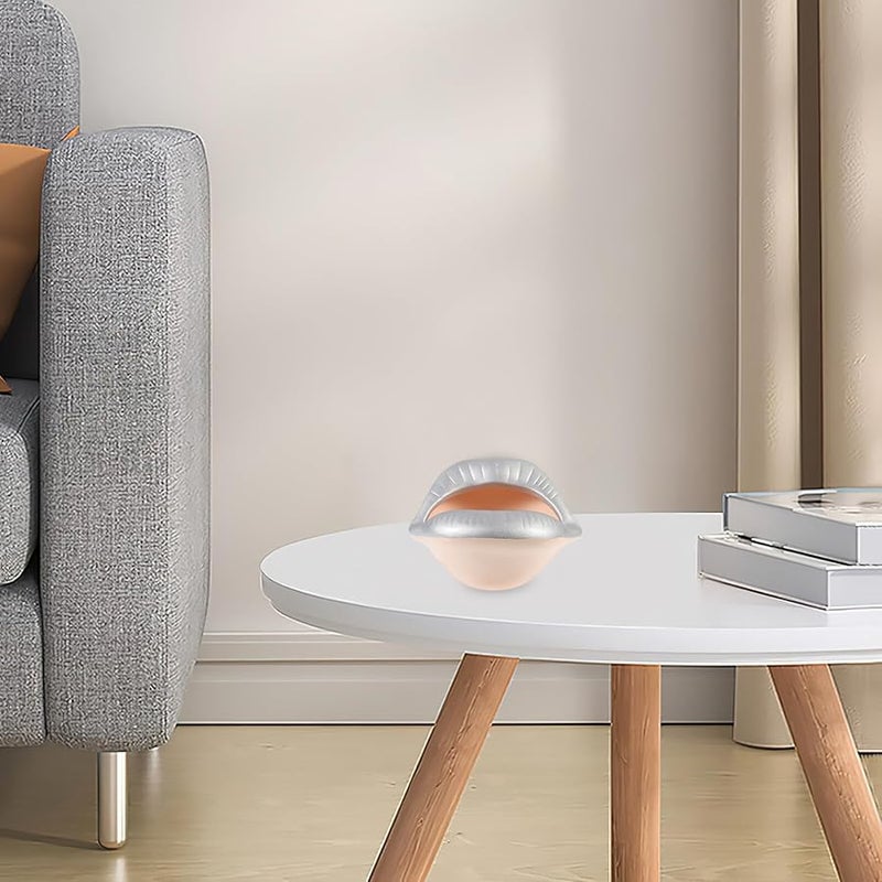 منفضة سجائر خزفية ذات شكل شفاه إبداعي، حامل سجائر فضي للمكتب، ديكور للمنزل والمكتب - Image 3